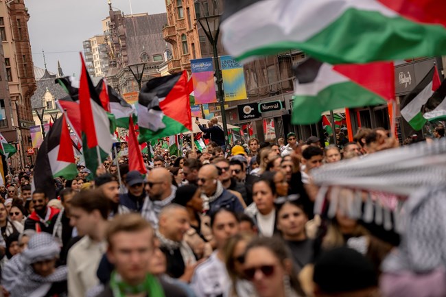 Eurovision 2024: Χιλιάδες άνθρωποι διαδήλωσαν χτες κατά του Ισραήλ στο Μάλμε της Σουηδία