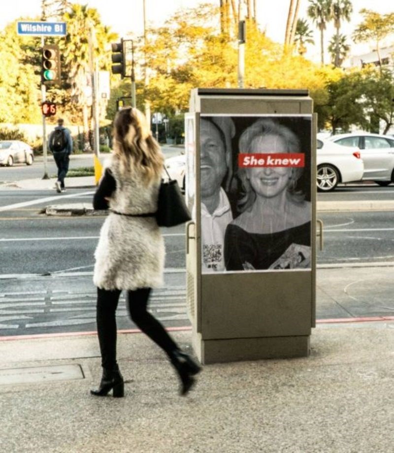 Η Μέριλ Στριπ απαντά στις αφίσες της ντροπής που την θέλουν να γνώριζε τα σκάνδαλα του Γουάινστιν 
