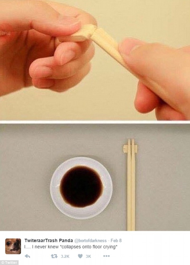 Μόλις αποκαλύφθηκε ο πραγματικός λόγος που τα chopsticks έχουν συμπαγές τελείωμα