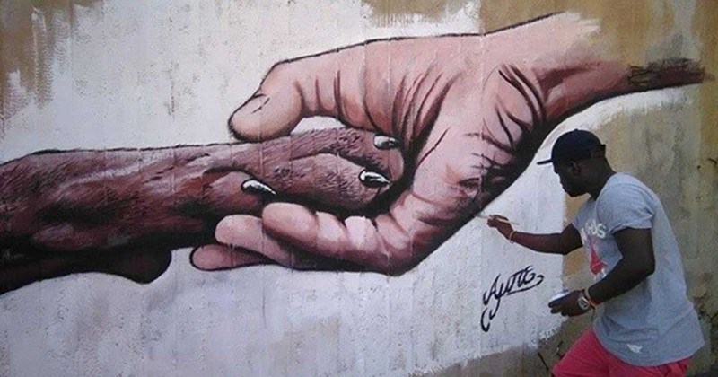 Το γκράφιτι στο Πέραμα που έχει κάνει το γύρο του διαδικτύου 