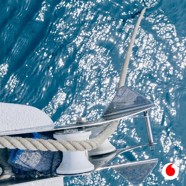 Ποσειδωνία, άγκυρες, ιστιοπλοΐα, Vodafone