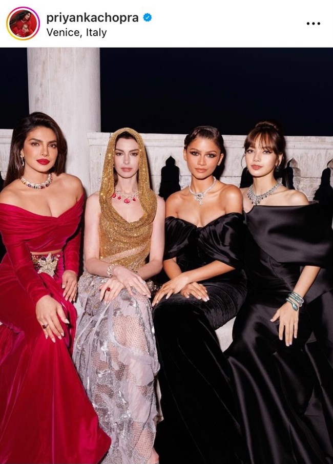 "Diamonds Are a Girl's Best Friend": Πριγιάνκα Τσόπρα, Αν Χάθαγουει, Λίσα και Ζεντάγια έριξαν το Instagram