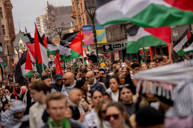 Eurovision 2024: Χιλιάδες άνθρωποι διαδήλωσαν χτες κατά του Ισραήλ στο Μάλμε της Σουηδία