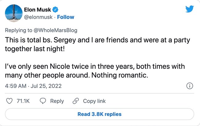 ελον μασκ, tweet