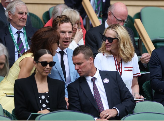 Τζούλια Ρόμπερτς: "Μια φανταστική ημέρα" γράφει για το Wimbledon, όπου έδωσε το παρών συνοδευόμενη από τον σύζυγό της Ντάνι Μόντερ