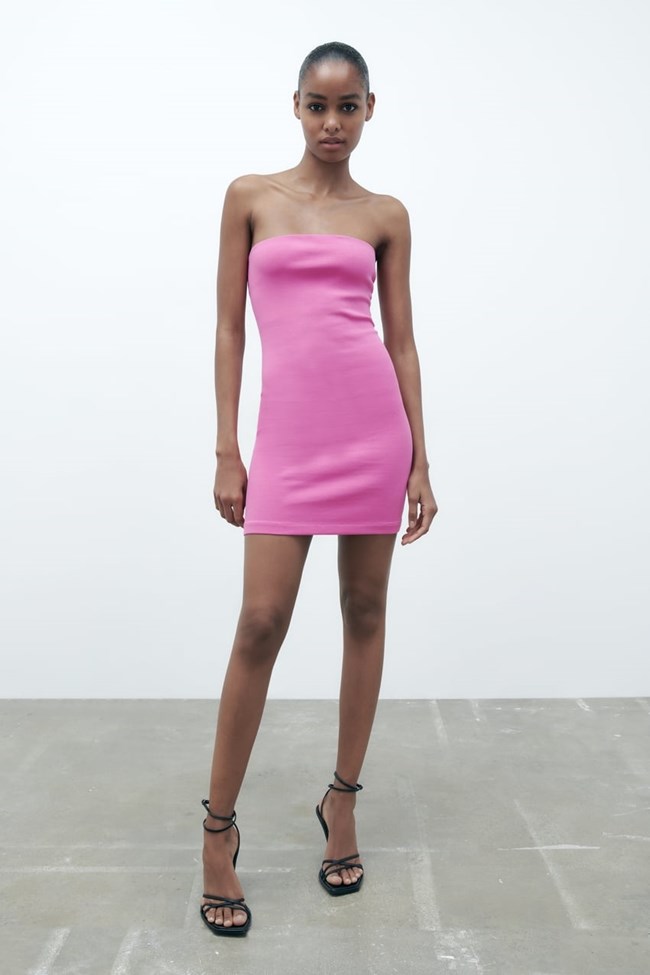 strapless forema zara