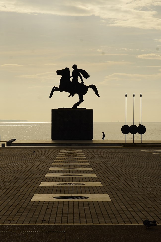 Μέγας Αλέξανδρος, παραλία Θεσσαλονίκης