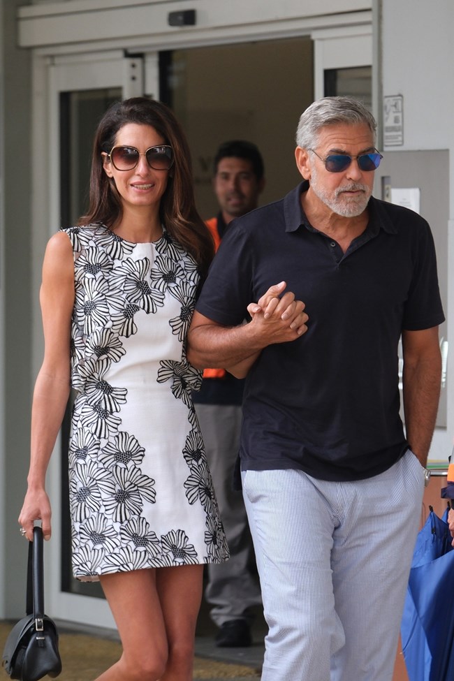 Ο Τζορτζ και η Αμάλ Κλούνεϊ μόλις έφτασαν στη Βενετία