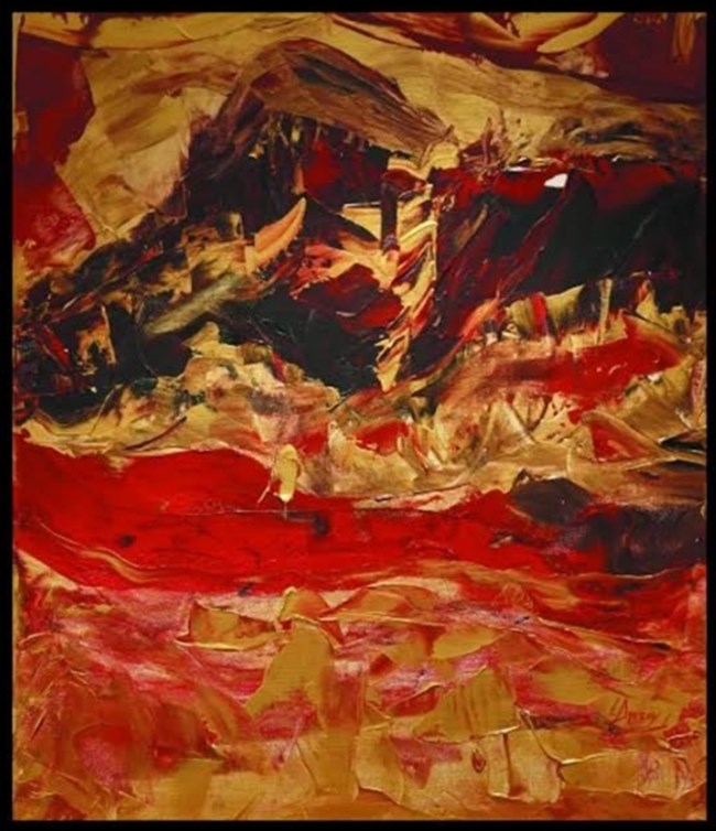 Ειρήνη Δρόσου, Σαντορίνη, εικαστικός