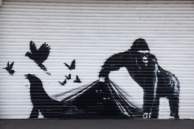 Φρενίτιδα με τον "ζωολογικό κήπο" του Banksy- Τι σημαίνουν τελικά τα νέα του έργα;