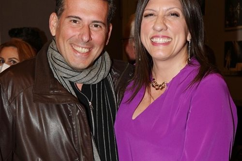 Ζωή Κωνσταντοπούλου: Με floral φόρεμα στο Ηρώδειο και αγκαζέ τον Διαμαντή Καραναστάση