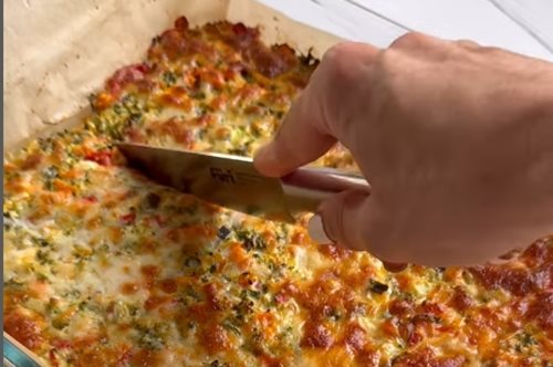 Φριτάτα λαχανικών σαν πίτσα - Χορταστική, αφράτη, λαχταριστή