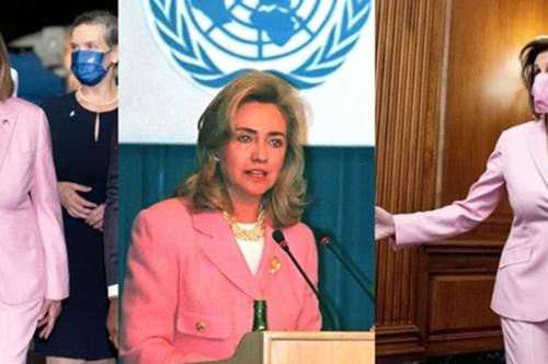 Η πολιτική του ροζ ταγιέρ: Πώς η Νάνσι αντέγραψε τη Χίλαρι για να επιβάλλει την ατζέντα της απέναντι στο Πεκίνο