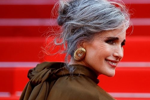 Άντι Μακ Ντάουελ: Με το υπέροχο gray hair style της μας στέλνει ένα μήνυμα