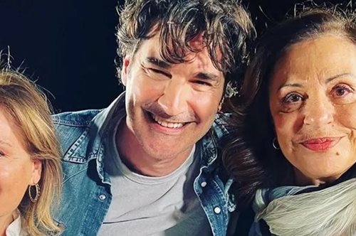 Η Χάρις Αλεξίου στο πρώτο γύρισμα της δεύτερης σεζόν του 