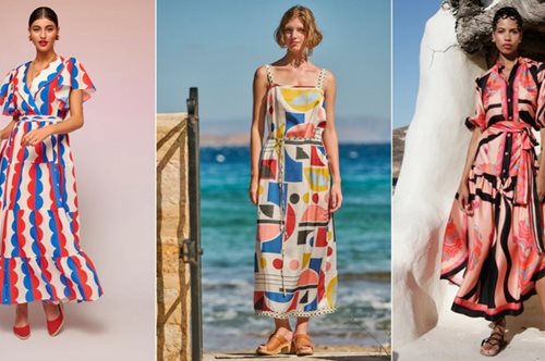 Τα πιο κομψά εμπριμέ φορέματα του καλοκαιριού που έχουν made in Greece υπογραφή
