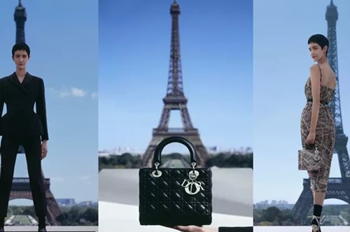 H καμπάνια της Lady Dior με φόντο τον Πύργο του Άιφελ