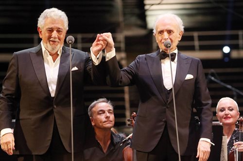 Xοσέ Καρρέρας - Πλάθιντο Ντομίνγκο: Οι διάσημοι που απόλαυσαν τους δύο θρύλους της Όπερας στο Καλλιμάρμαρο