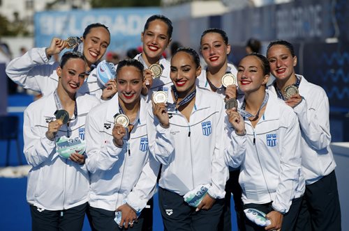 Στην πρώτη θέση η Εθνική ομάδα Καλλιτεχνικής Κολύμβησης