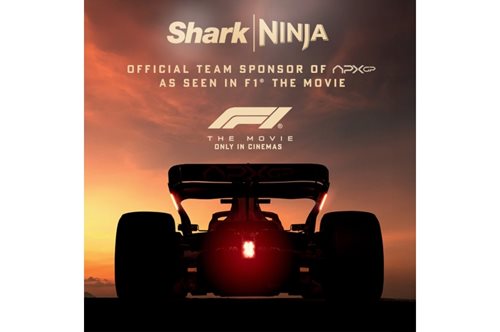 Η SharkNinja πρωταγωνιστεί στο Hollywood ως Χορηγός της Ομάδας APXGP στην Ταινία F1 THE MOVIE