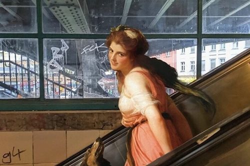 Όταν τα πορτρέτα από τα κλασσικά έργα τέχνης  ταξιδεύουν με το μετρό