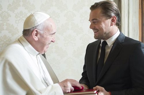 O Λεονάρντο Ντι Κάπριο μίλησε ιταλικά στη συνάντηση με τον Πάπα Φραγκίσκο στο Βατικανό