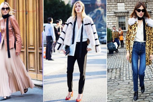 Κορδέλα στο λαιμό: Η νέα τάση στα αξεσουάρ των celebrities και street style εμφανίσεων 