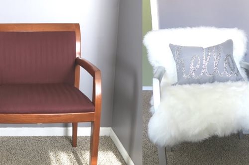 Πώς να μετατρέψεις μόνη σου μια βαρετή πολυθρόνα σε χνουδωτή και ζεστή αγκαλιά για το χειμώνα 