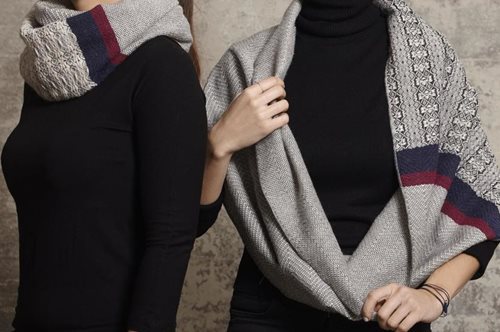 Μόνο εάν τυλιχτείς μέσα στα χειροποίητα κασκόλ της Αλεξάνδρας Μπίσα θα αισθανθείς στιλάτη θαλπωρή 