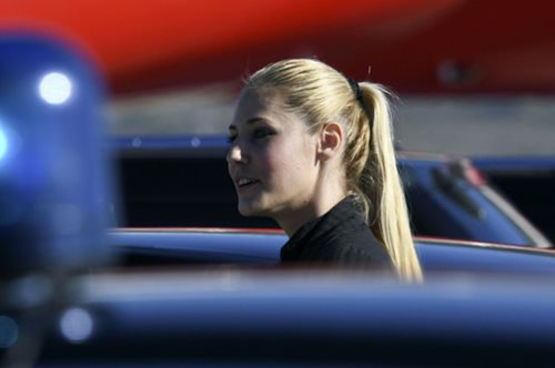 Αυτή είναι η ξανθιά Ελληνίδα αστυνομικός που εντυπωσίασε κατά την άφιξη του Ταγίπ Ερντογάν