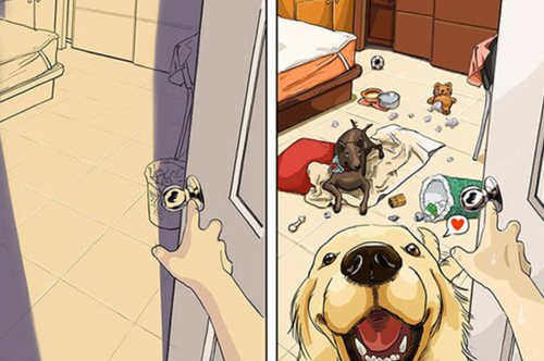 Πώς αλλάζει η ζωή μας όταν παίρνουμε σκύλο; Ένα κόμικ δίνει όλες τις -ξεκαρδιστικές- απαντήσεις