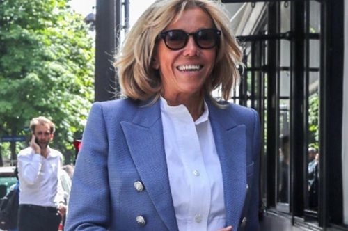 Μόνο η Μπριζίτ Μακρόν θα μπορούσε να εμφανιστεί τόσο casual σε μια τόσο επίσημη περίσταση