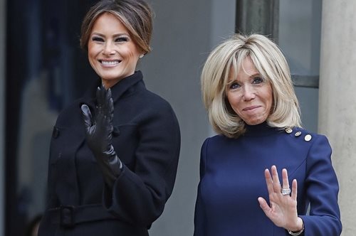 Ταυτίστηκαν: Το κοινό στοιχείο στο ντύσιμο της Μπριζίτ Μακρόν και της Μελάνια Τραμπ