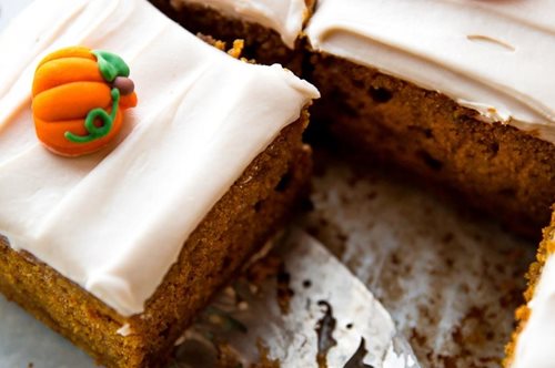 Κέικ κολοκύθας χωρίς ζάχαρη με frosting από τυρί κρέμα: Το γλυκό των «ψαγμένων» 