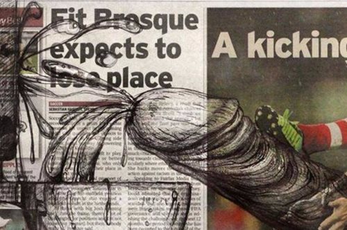 Ζωγραφίζοντας πέη στις σελίδες της εφημερίδας Herald Sun