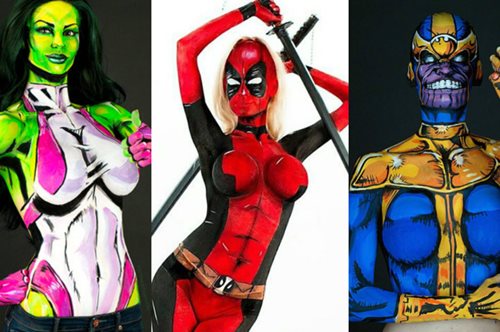 Απίστευτο: Μεταμορφώνεται σε σούπερ ήρωες με τη βοήθεια μόνο του μακιγιάζ