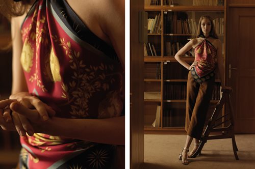 Το ελληνικά μεταξωτά μαντίλια της Έλενας Ζωγράφου που φοριούνται και σαν κομψά top