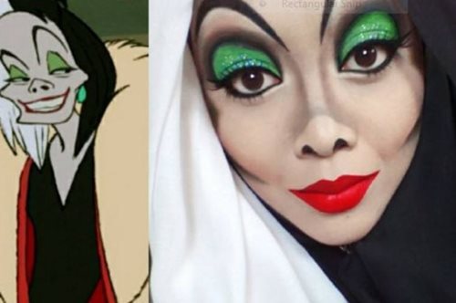 Μια make up artist χρησιμοποιεί το χιτζάμπ της για να μεταμφιεστεί σε ηρωίδες της Disney 