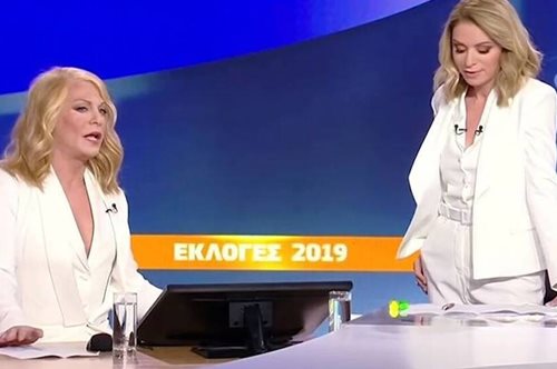 Η έκπληξη στο ξεκίνημα της εκλογικής βραδιάς με μια διαφορετική Έλλη Στάη
