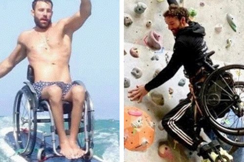 Δαμάζει τα κύματα πάνω σε σερφ και κάνει αναρρίχηση με το αναπηρικό του αμαξίδιο