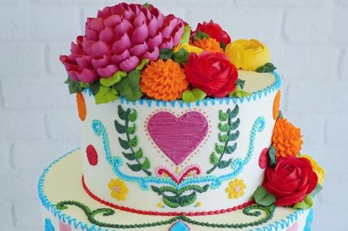 Μία ζαχαροπλάστης φτιάχνει τούρτες που μοιάζουν με αληθινά κεντήματα, εμπνευσμένες από την Κάλο