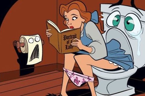 Πως θα ήταν εάν οι ηρωίδες του Disney πήγαιναν στην τουαλέτα