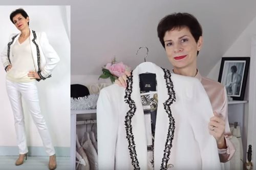 Μια Παριζιάνα, άνω των 50, σου δείχνει πώς να συνδυάσεις σωστά το λευκό τζιν του χειμώνα