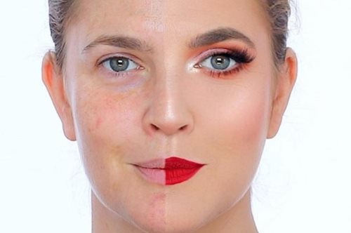 «Με τη δύναμη του μακιγιάζ». Η θεαματική αλλαγή της Ντρου Μπάριμορ μετά το makeup