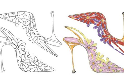 Ο Manolo Blahnik διαθέτει τα σκίτσα των παπουτσιών του για να ενισχύσεις τη δημιουργικότητά σου