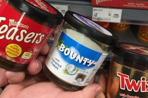 Twix, Malteasers και Bounty κυκλοφορούν πλέον σε βάζο για ατέλειωτες επαλείψεις
