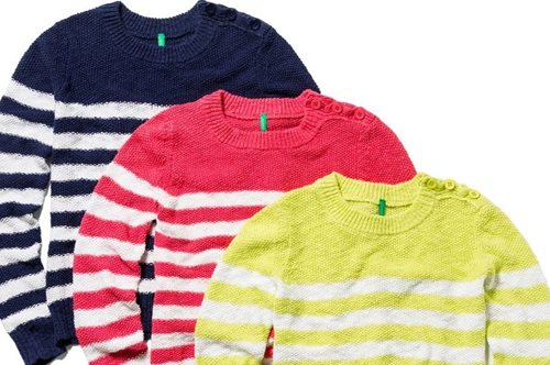 Strike στις Ανοιξιάτικες ρίγες κάνει η νέα συλλογή United Colors of Benetton 