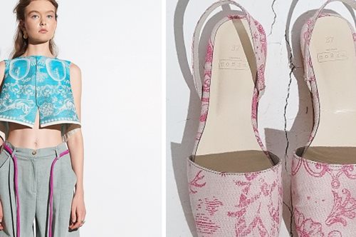 Χειροποίητα υφάσματα σε αργαλειό και ελληνικό πνεύμα πάνω σε μοναδικές δημιουργίες μόδας 