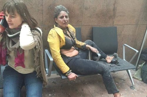 Εικόνες-σοκ από το αεροδρόμιο των Βρυξελλών - Η στιγμή της έκρηξης