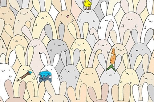 Το νέο κουίζ του διαδικτύου: Μπορείς να βρεις το πασχαλινό αυγό ανάμεσα στα κουνελάκια; 